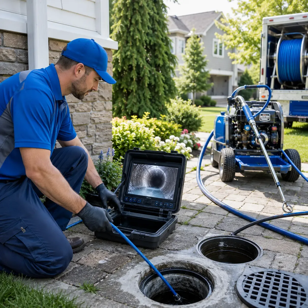 Outdoor drain cleaning professionals serving Perry, LA