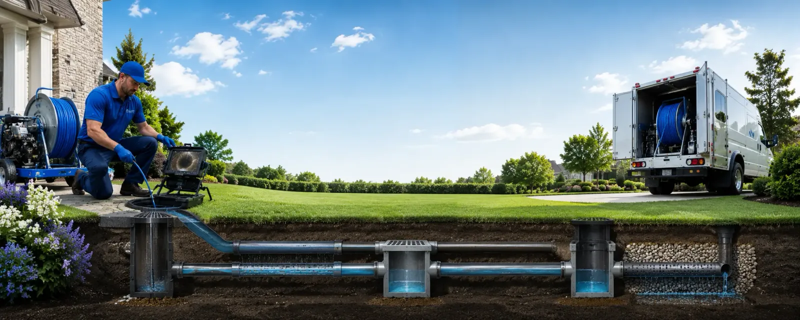 Outdoor drain cleaning information for Perry, LA